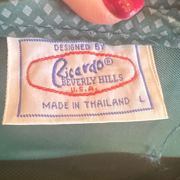 Vintage Green luggage Bag Ricardo Beverly Hills USA - Picture 10 of 11